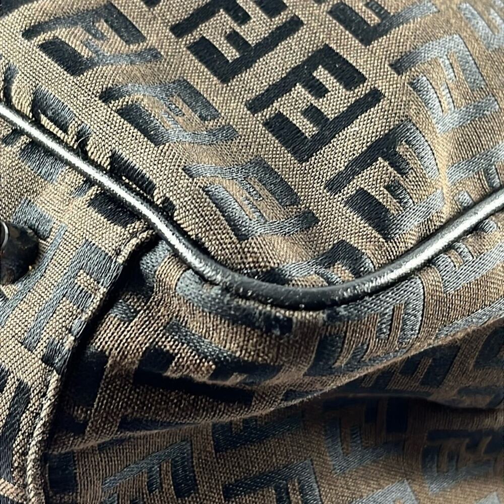 FENDI Brown Zucchino Canvas Briefcase‎ - Picture 9 of 14